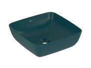 Villeroy & Boch Artis Umyvadlo na desku 41x41 cm, bez přepadu, bez otvoru pro baterii, CeramicPlus, Teal