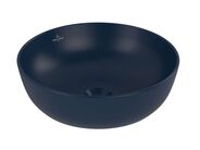Villeroy & Boch Artis Umyvadlo na desku, průměr 43 cm, bez přepadu, bez otvoru pro baterii, CeramicPlus, Nightfall