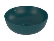 Villeroy & Boch Artis Umyvadlo na desku, průměr 43 cm, bez přepadu, bez otvoru pro baterii, CeramicPlus, Teal