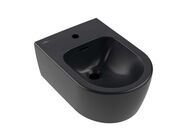 Villeroy & Boch Skyla Závěsný bidet 530x370 mm, s přepadem, otvor pro baterii, CeramicPlus, Pure Black
