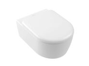 Villeroy & Boch Skyla Závěsné WC se sedátkem SoftClosing, TwistFlush, DirectFlush, CeramicPlus, Stone White