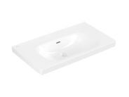 Villeroy & Boch Skyla Umyvadlo 80x46 cm, s přepadem, bez otvoru pro baterii, CeramicPlus, Stone White