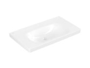 Villeroy & Boch Skyla Umyvadlo 80x46 cm, bez přepadu, bez otvoru pro baterii, CeramicPlus, alpská bílá