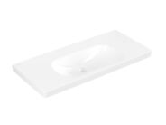 Villeroy & Boch Skyla Umyvadlo 100x46 cm, bez přepadu, bez otvoru pro baterii, CeramicPlus, alpská bílá