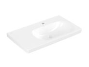 Villeroy & Boch Skyla Umyvadlo 80x46 cm, bez přepadu, otvor pro baterii, CeramicPlus, alpská bílá