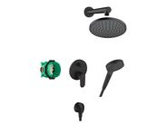 Hansgrohe Vernis Blend Sprchový set 200 s baterií pod omítku, černá