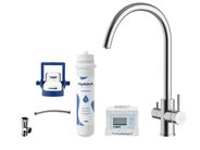 kielle Wimeo Dřezová baterie včetně filtrace, broušená nerez