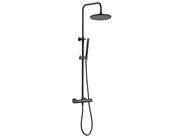 kielle Oudee Sprchový set s termostatem, 20 cm, 1 proud, matná černá