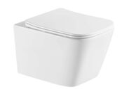 kielle Arkas I Závěsné WC se sedátkem Softclose, Vortex Rimless +, bílá