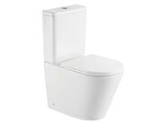kielle Nefia WC kombi set s nádržkou a sedátkem softclose, Vortex Rimless, bílá