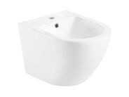 kielle Oudee Závěsný bidet, s přepadem, s otvorem pro baterii, bílá