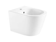 kielle Nefia Závěsný bidet, s přepadem, s otvorem pro baterii, bílá