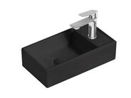 kielle Arkas I Umývátko 42x23 cm, bez přepadu, 1 otvor pro baterii vpravo, matná černá
