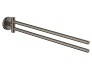 Grohe Essentials Držák na ručníky, kartáčovaný tmavý grafit