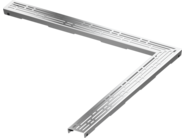 Tece TECEdrainline, designová mřížka ocelová leštěná, rohové provedení 90°, design
