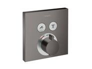 Hansgrohe ShowerSelect Termostatická baterie pod omítku pro 2 spotřebiče, kartáčovaný černý chrom