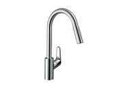 Hansgrohe Focus M41 Dřezová baterie Focus s výsuvnou sprškou, sBox, EcoSmart, chrom