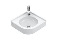 Villeroy & Boch O.novo Umývátko rohové 320x320 mm, bez přepadu, 1 otvor pro baterii, CeramicPlus, alpská bílá