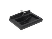 Villeroy & Boch Hommage Umyvadlo 750x580 mm, s přepadem, otvor pro baterii, CeramicPlus, Pure Black