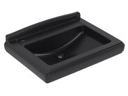 Villeroy & Boch Hommage Umyvadlo 75x58 cm, s přepadem, 3 otvory pro baterii, CeramicPlus, Pure Black