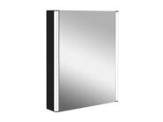 kielle Arkas I Zrcadlová skříňka s LED osvětlením, vyhříváním a USB portem, 55x70x13 cm, matná černá