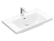 Villeroy & Boch Subway 3.0 Umyvadlo 800x470 mm, s přepadem, otvor pro baterii, CeramicPlus, Stone White