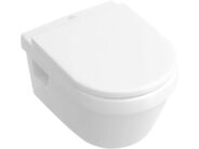 Villeroy & Boch Omnia Architectura Závěsný klozet s WC sedátkem Combi-Pack, 370 mm x 530 mm, bílý - Combi-Pack, s Ceramicplus
