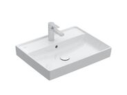 Villeroy & Boch Collaro Umyvadlo 600x470 mm, s přepadem, otvor pro baterii, CeramicPlus, Stone White