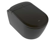 Villeroy & Boch ViClean Elektronický bidet s keramikou, závěsný, DirectFlush, CeramicPlus, SoftClosing, černá