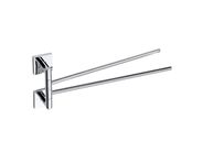 Bemeta Beta dvojitý držák ručníků otočný 420 mm, chrom