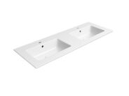 GSI PURA keramické dvojumyvadlo Slim 122x46cm, bílá ExtraGlaze