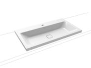 Kaldewei Cono 3084 umyvadlo na desku, 90x50x4 cm, Perl-Effekt, 1 otvor pro baterii, bílá