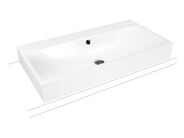 Kaldewei Silenio 3043 umyvadlo na desku, s přepadem, 90x46x12 cm, 1 otvor pro baterii, Perl-Effekt, bílá