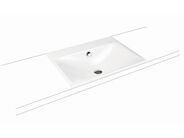 Kaldewei Silenio 3037 umyvadlo zápustné 60x46 cm, s přepadem, 1x1 otvor, Perl-Effekt, bílá