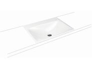 Kaldewei Silenio 3037 umyvadlo zápustné 60x46 cm, bez přepadu, 1x1 otvor, Perl-Effekt, bílá