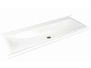 Kaldewei Silenio 3039 umyvadlo zápustné 120x46 cm, bez přepadu, 2x1 otvor, Perl-Effekt, bílá