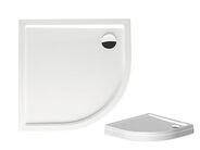 Riho Davos 281 sprchová vanička čtvrtkruh R55, 90x90x4,5 cm, bílá