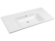 Aqualine ZUNO 100 keramické umyvadlo nábytkové 100x45cm, bílá