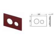 Tece TECEloop kryt sklo kávově hnědá pro tlačítkovou desku