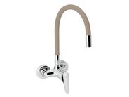 Novaservis Dřezová baterie s elastickým ramenem 100mm, béžová-chrom
