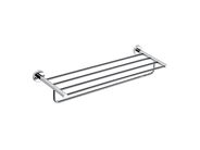 Bemeta Omega polička na ručníky s hrazdou 650 mm, chrom