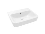 Villeroy & Boch O.novo Umyvadlo 550x460 mm, s přepadem, bez otvoru pro baterii, alpská bílá