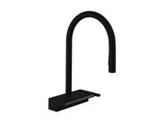 Hansgrohe Aquno M81 Dřezová baterie Aquno Select 170 s výsuvnou sprškou a plochým sprchovým proudem, matná černá