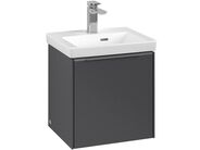 Villeroy & Boch Subway 3.0 Umyvadlová skříňka, 423x429x378 mm, 1 dvířka, grafitová