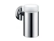 Hansgrohe Logis Pohárek na kartáčky a pastu s držákem, sklo/chrom