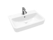Villeroy & Boch O.novo Umyvadlo 650x460 mm, s přepadem, otvor pro baterii, AntiBac, CeramicPlus, alpská bílá
