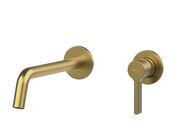 Sapho ICONIC podomítková dvouprvková umyvadlová baterie, zlato mat