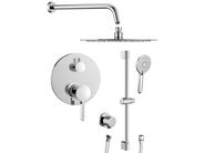 Sapho ICONIC podomítkový sprchový set s pákovou baterií, 2 výstupy, posuvný držák sprchy, chrom