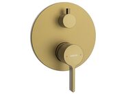 Sapho ICONIC podomítková sprchová baterie, 2 výstupy, zlato mat