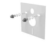 Alcadrain izolační deska pro závěsné WC a bidet s příslušenstvím a krytkou chrom